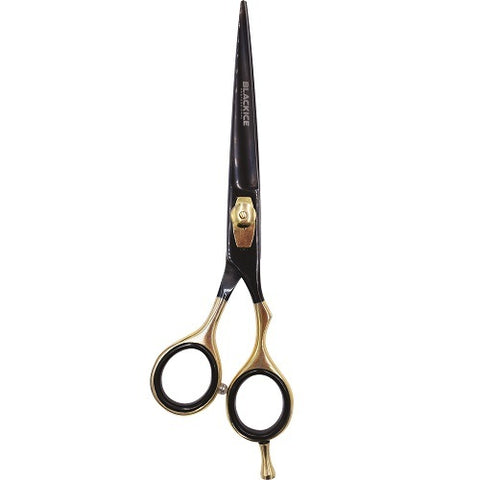 Black Ice Professional Stylish Off Set Grip Black & Gold 6.5" Shear