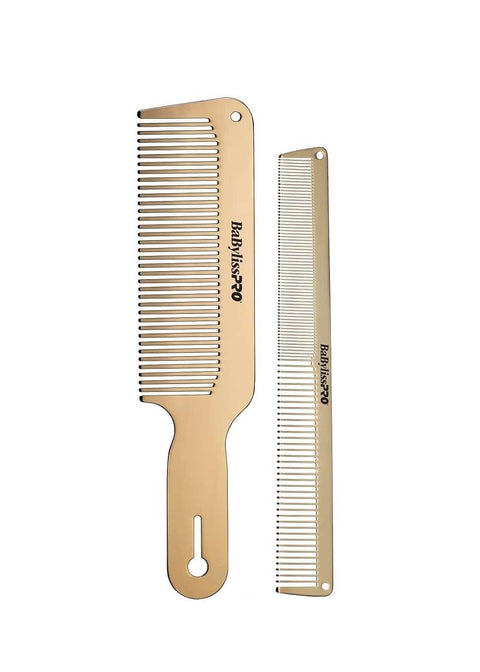 BaBylissPRO® GOLDFX Metal Comb 2-Pack Item No. BCOMBSET2G