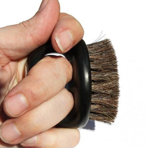 Irving Barber Company Black Horse Hair Knuckle Brush