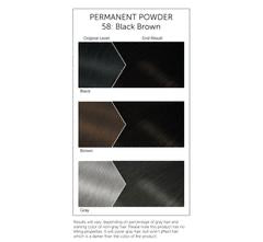 Bigen Permanent Powder Hair Color: Shade 58 Black Brown