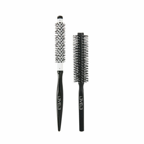 L3VEL3 Wooden Round Brush Set - 2pc