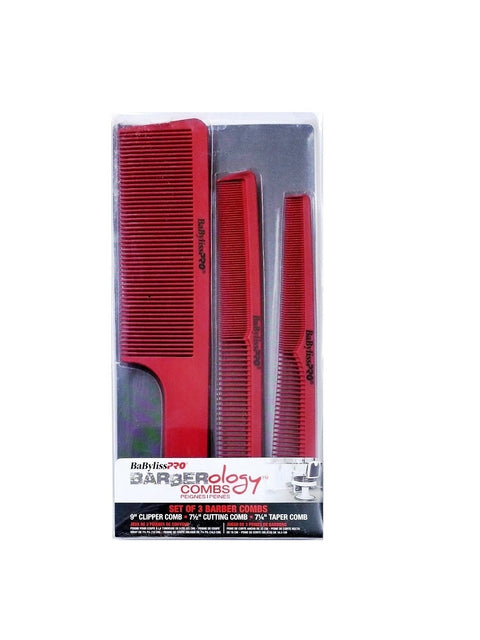 BaBylissPro BARBERology Set of 3 Barber Combs