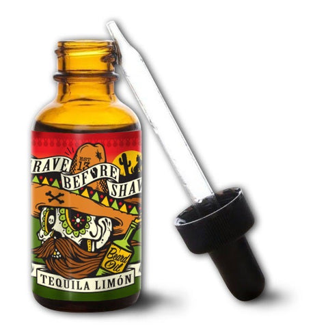 GRAVE BEFORE SHAVE™ Tequila Limon Blend Beard Oil 1oz. (Tequila / Lemon Scent)