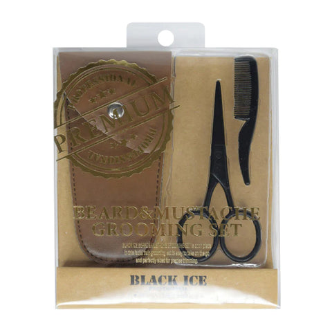 Black Ice Professional Beard & Mustache Grooming Set