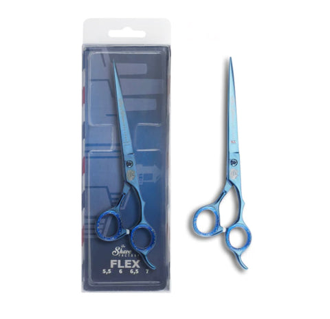 The Shave Factory Flex Collection Shear 6.5" - Model 1195 Titanium Blue