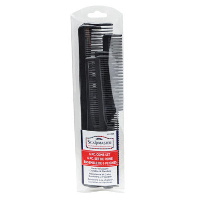 Scalpmaster 6pc Comb Set #SC2228