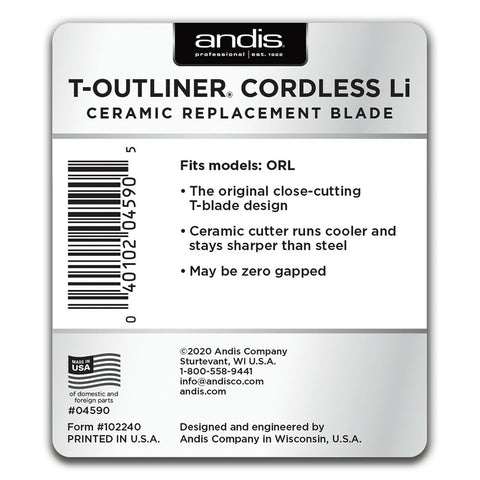 Andis T-Outliner Cordless Li Ceramic Replacement Blade