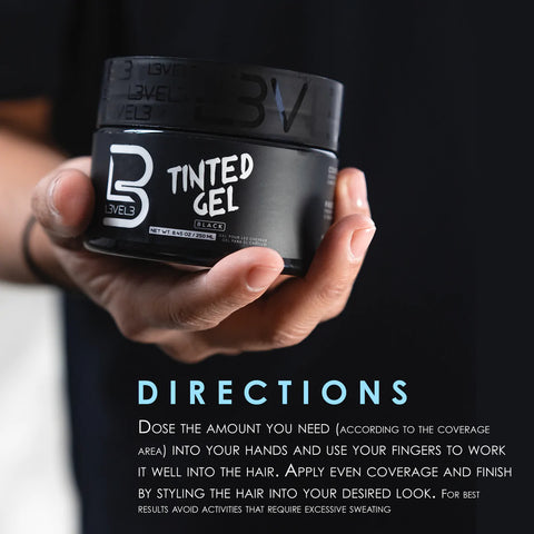 L3VEL3™ Tinted Hair Gel - Black