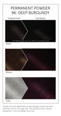 Bigen Permanent Powder Hair Color: Shade 96 Deep Burgundy