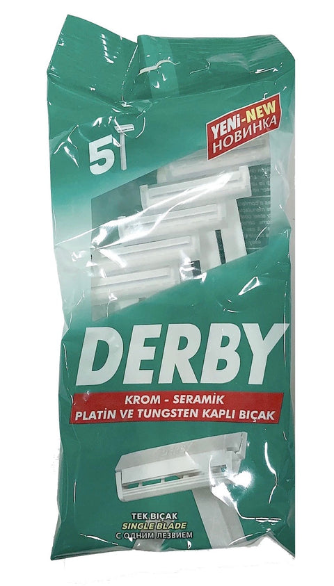 Derby Single Edge Disposable Safety Razor 5-Pack