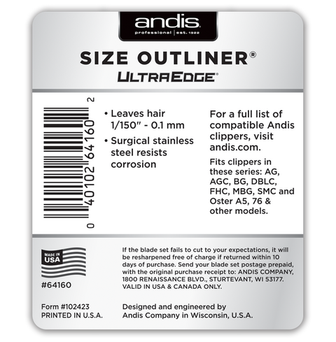 Andis UltraEdge® Detachable Outliner® Blade, Size 1/150