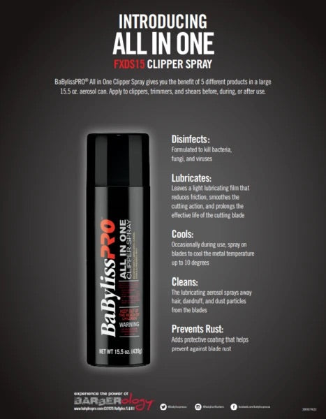 BaBylissPRO® All in One Clipper Spray FXDS15