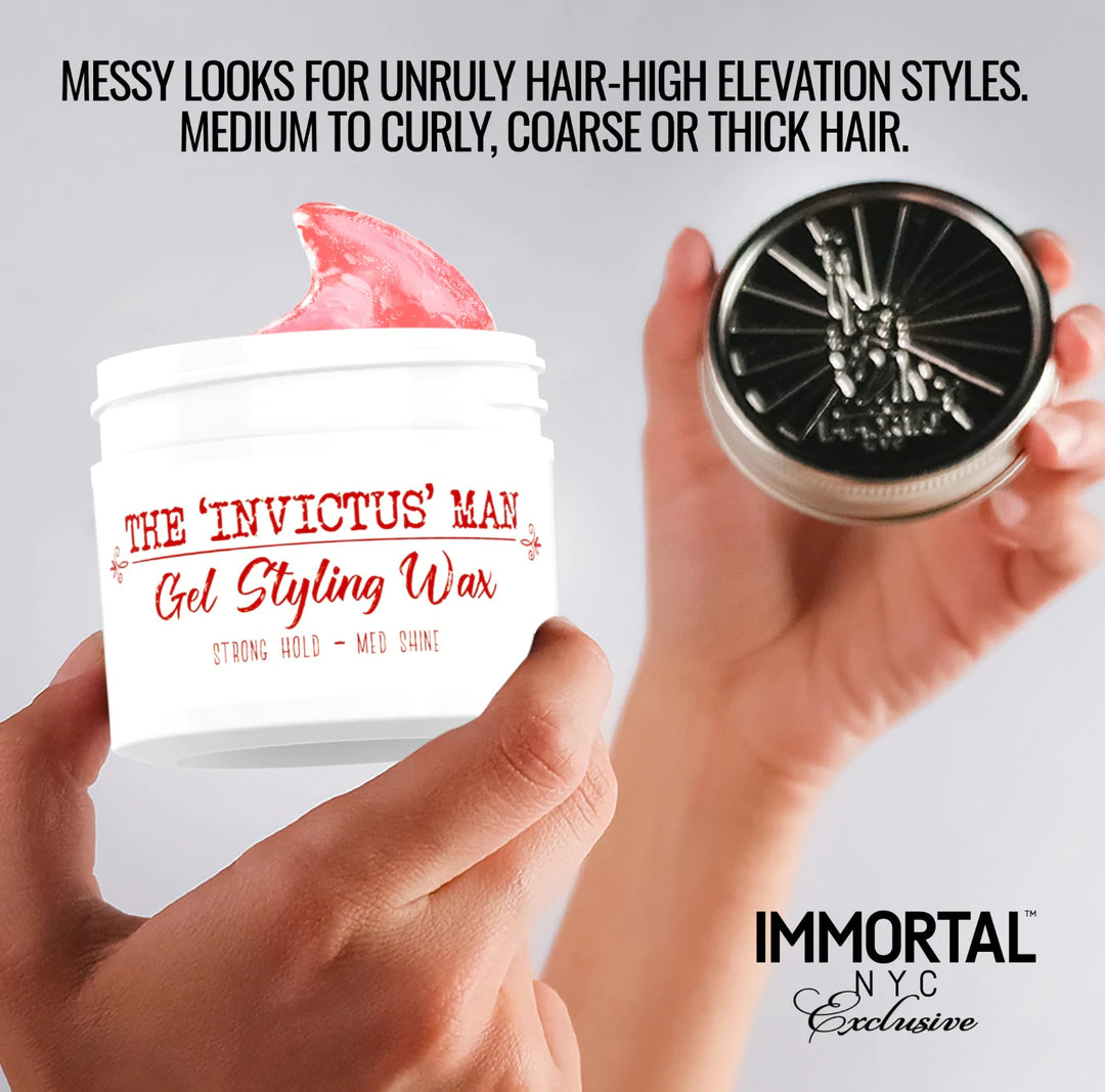 Immortal NYC The Invictus Man Gel Styling Wax – Jersey Shore Barber Supply
