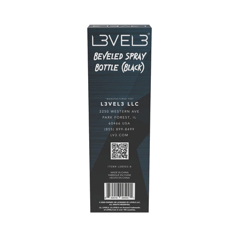 L3VEL3™ Beveled Spray Bottle - Black