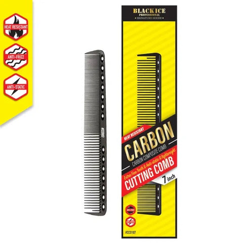 Black Ice Professional 7" Carbon Cutting Comb
