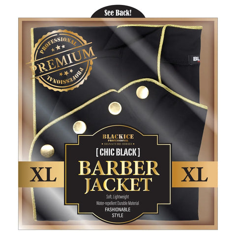 Black Ice Professional Barber Jacket - Chic Black