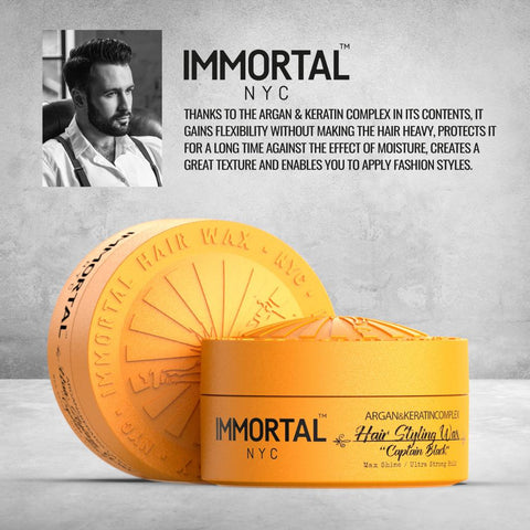 Immortal NYC ''Captain Black'' Hair Styling Wax