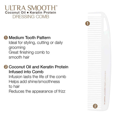 Cricket Ultra Smooth Coconut Infused Dressing Comb