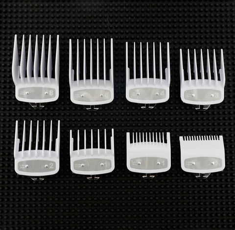 Premium Clipper Guide Set 8pc - White