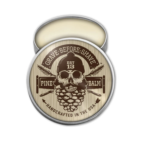 GRAVE BEFORE SHAVE™ Pine Blend Beard Balm 2 oz. (Pine Needle / Cedarwood Scent)