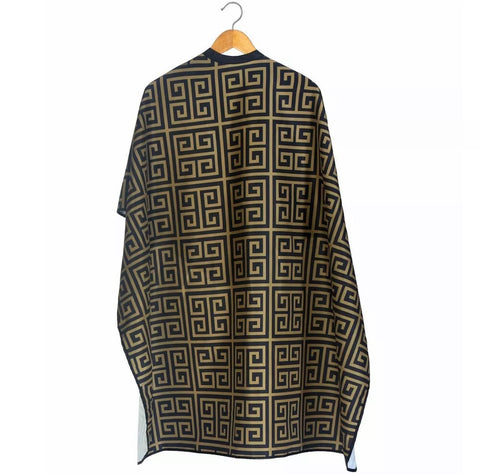 StyleTek Milan Blk/Gold Barber Cape