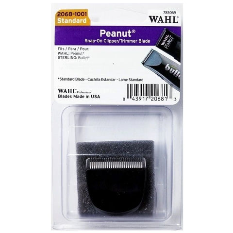 Wahl Peanut Snap-on Clipper / Trimmer Blade - Black #2068-1001