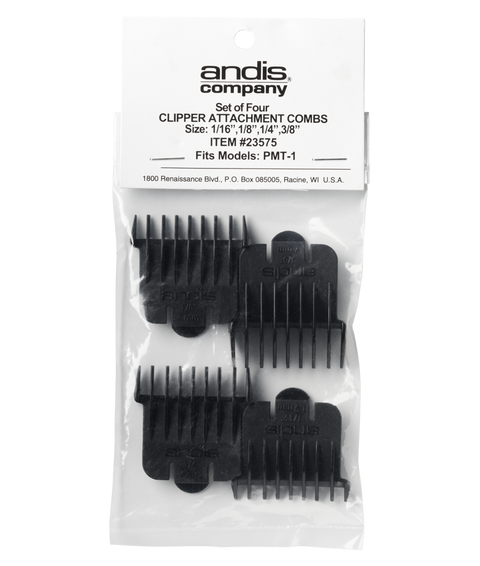 Andis Snap-On Blade Attachment Combs 4-Comb Set