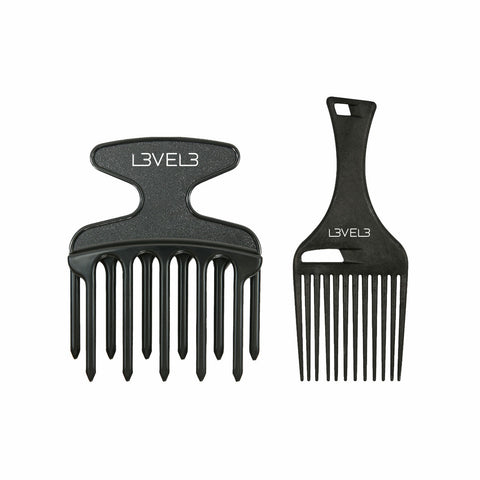 L3VEL3™ Hair Pick Comb Set - 2pc