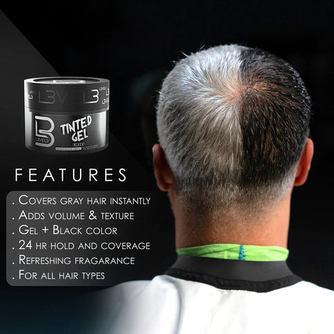 L3VEL3™ Tinted Hair Gel - Black
