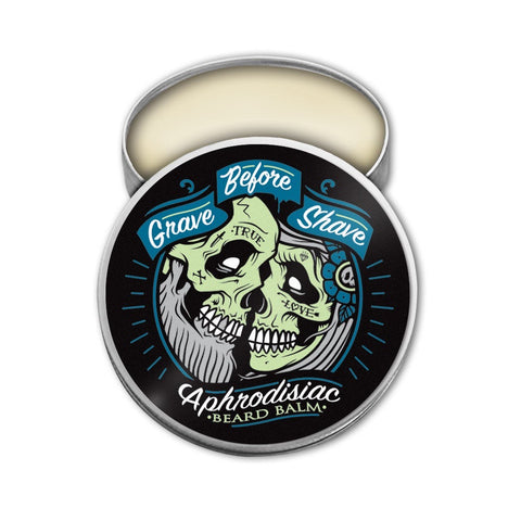 GRAVE BEFORE SHAVE™ Aphrodisiac Blend Beard Balm 2 oz. (Cedar / Leather Scent)