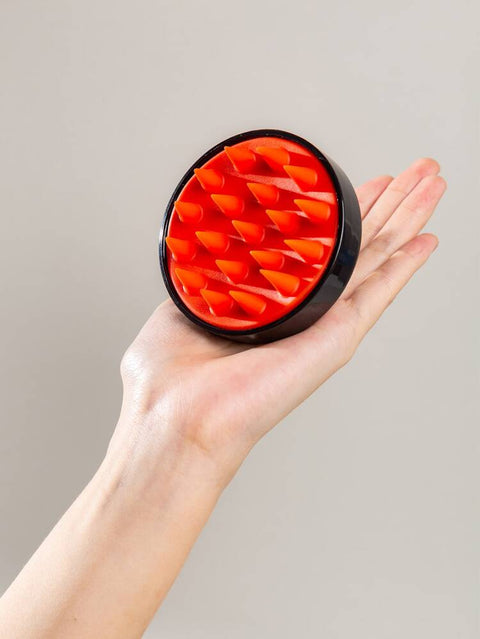 Massaging Shampoo Brush  - Black / Red