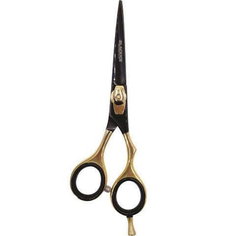 Black Ice Professional Stylish Off Set Grip Black & Gold 5.5" Shear