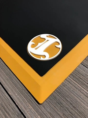 Irving Barber Company Tapered Barber Mat - Old Gold / Black