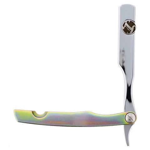 Irving Barber Company Chrome / Yellow Zinc Razor