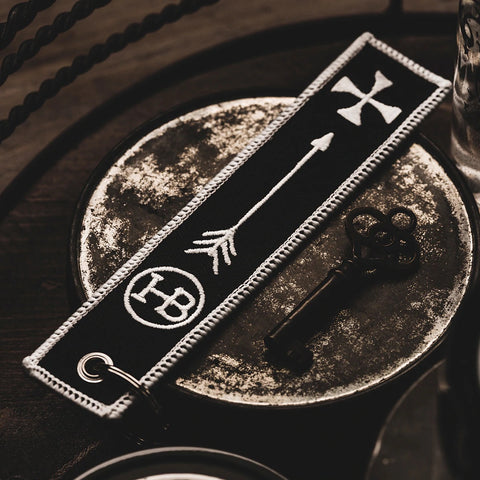 The Holy Black Aviator Style Key Lanyard