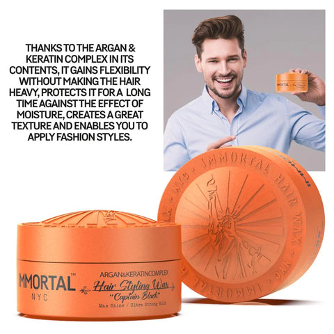 Immortal NYC ''Captain Black'' Hair Styling Wax