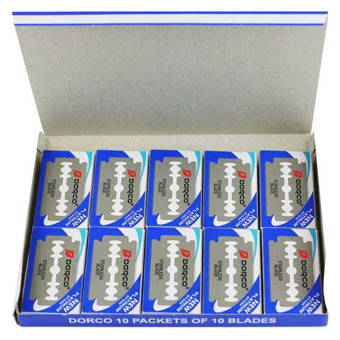 DORCO ST300 Double Edge Razor Blades 100ct