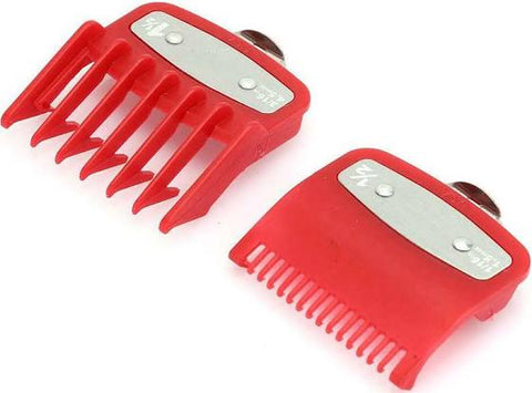 Premium Clipper Guide Set (0.5, 1.5) - Red