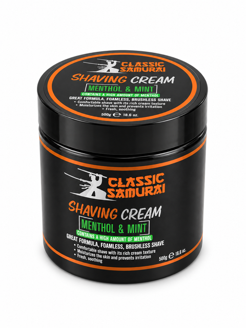 Classic Samurai Shaving Cream - Menthol & Mint