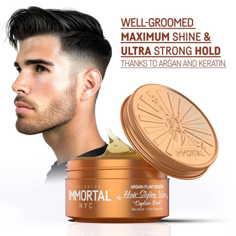 Immortal NYC ''Captain Black'' Hair Styling Wax
