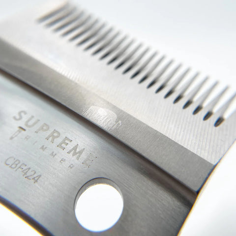Supreme Trimmer Stainless Steel Silver Replacement Fade Blade