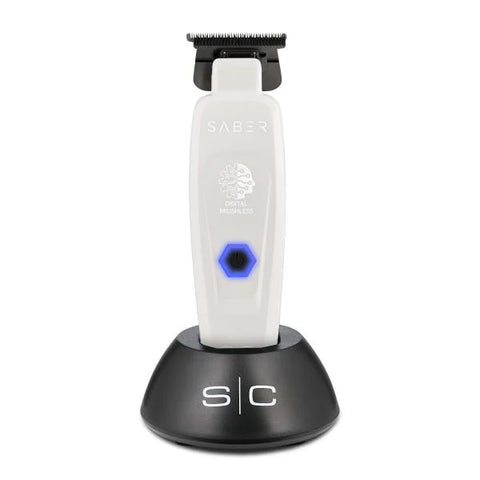 Stylecraft Saber Professional Hair Trimmer with Digital Brushless Motor - White