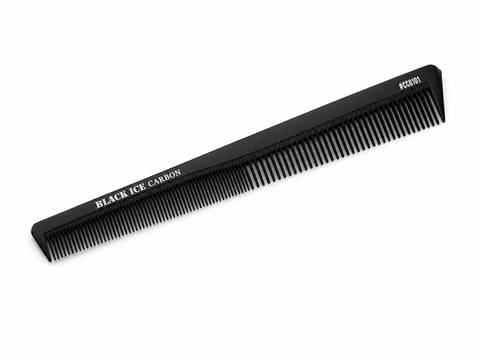 Black Ice Professional 7" Carbon Styling Comb