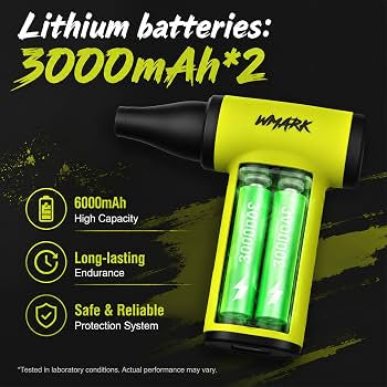 WMARK NG-TB001 Mini Jet Turbo Air Duster - Green