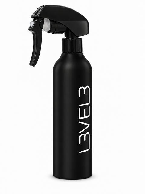 L3VEL3™ Rubberized Spray Bottle - Black