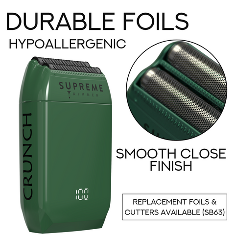 Supreme Trimmer Crunch Foil Shaver - Green