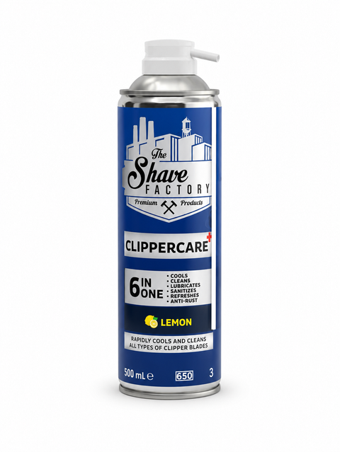 The Shave Factory Clippercare 6 in 1 Spray 500ml - Lemon