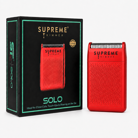 Supreme Trimmer Solo Single Foil Shaver - Red