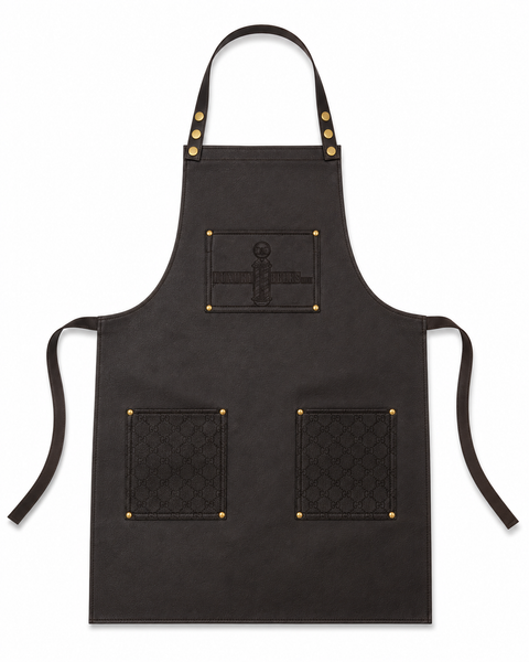 BarberGeeks "Luxury Life" Apron - Dark Brown