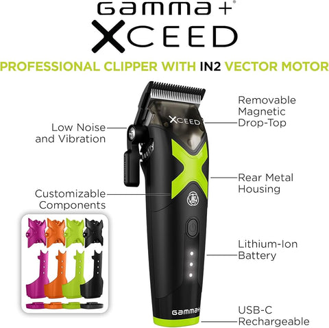 Gamma+ XCeed Professional Hair Clipper with IN2 Vector Motor